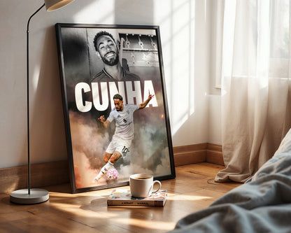 Matheus Cunha Man United Poster
