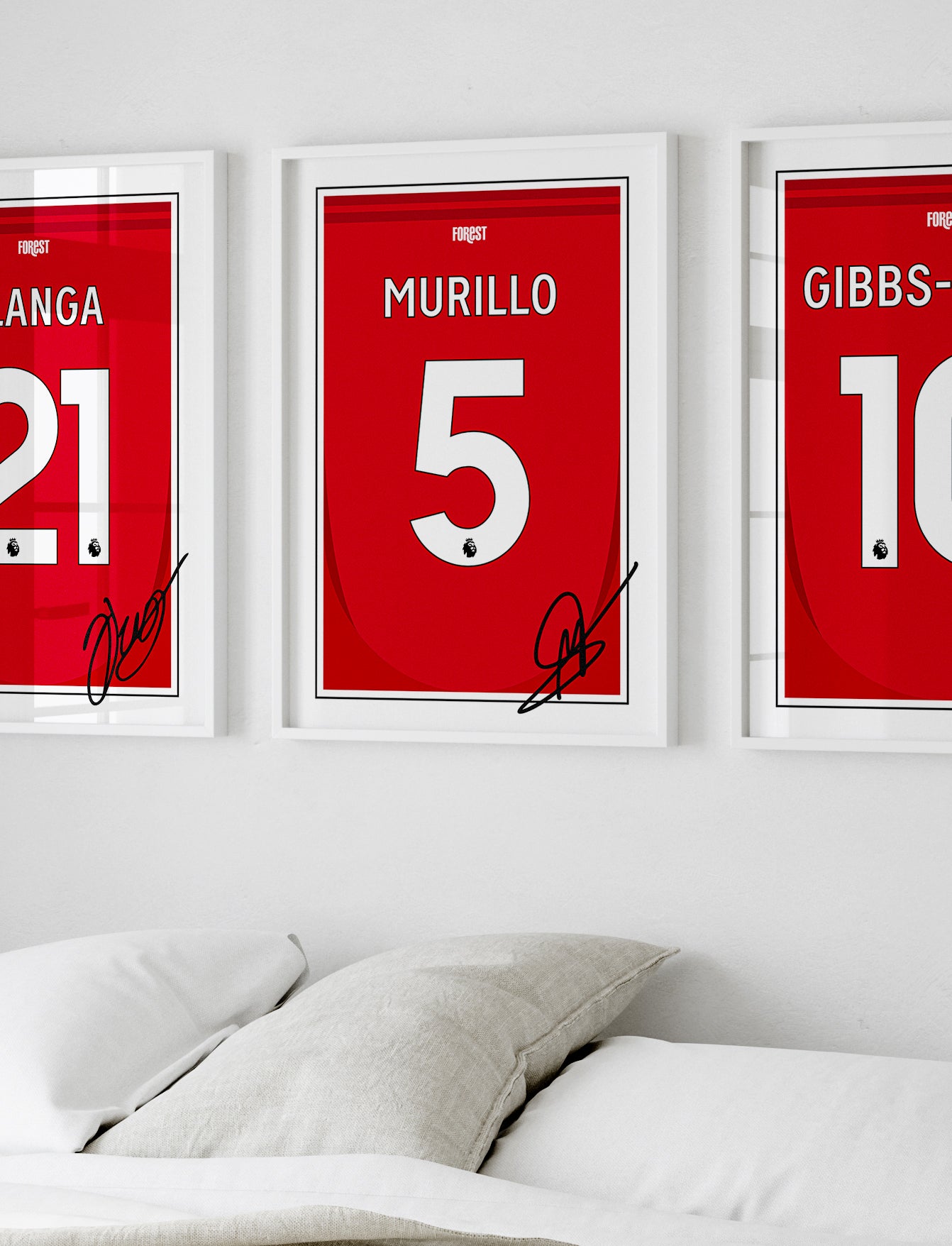 Murillo 24/25 Nottingham Forest Home Shirt Poster