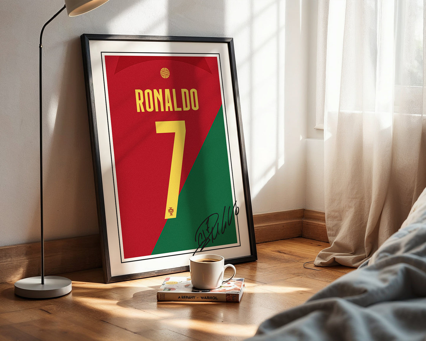 Cristiano Ronaldo Portugal 2022 World Cup Shirt Poster