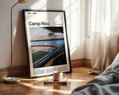 Camp Nou Stadium Poster