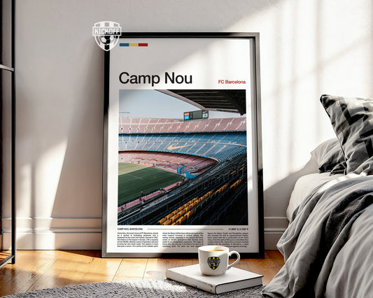 Camp Nou Stadium Poster