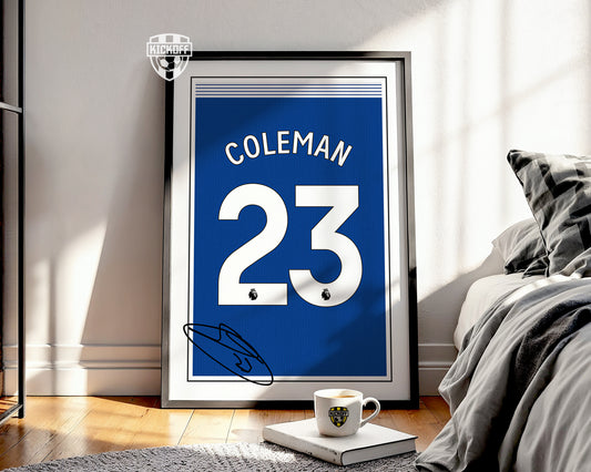 Seamus Coleman 24/25 Everton Home Shirt Poster