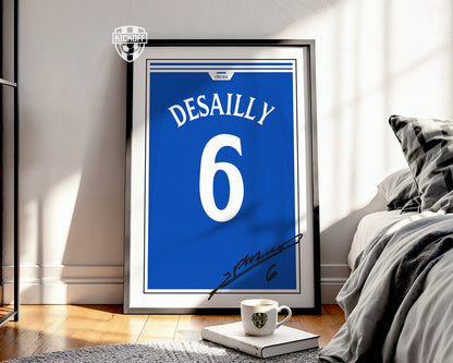 Marcel Desailly 99/02 Chelsea Classic Home Shirt Poster
