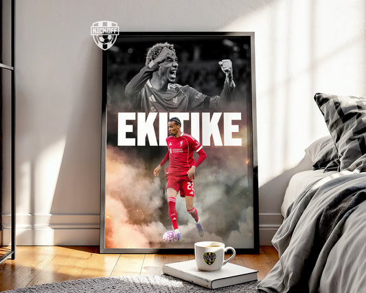 Hugo Ekitike Liverpool Poster