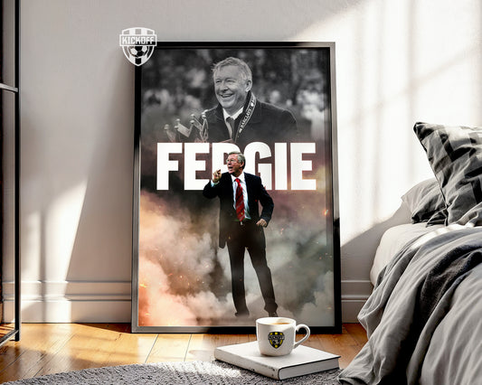 Sir Alex Ferguson Man United Poster