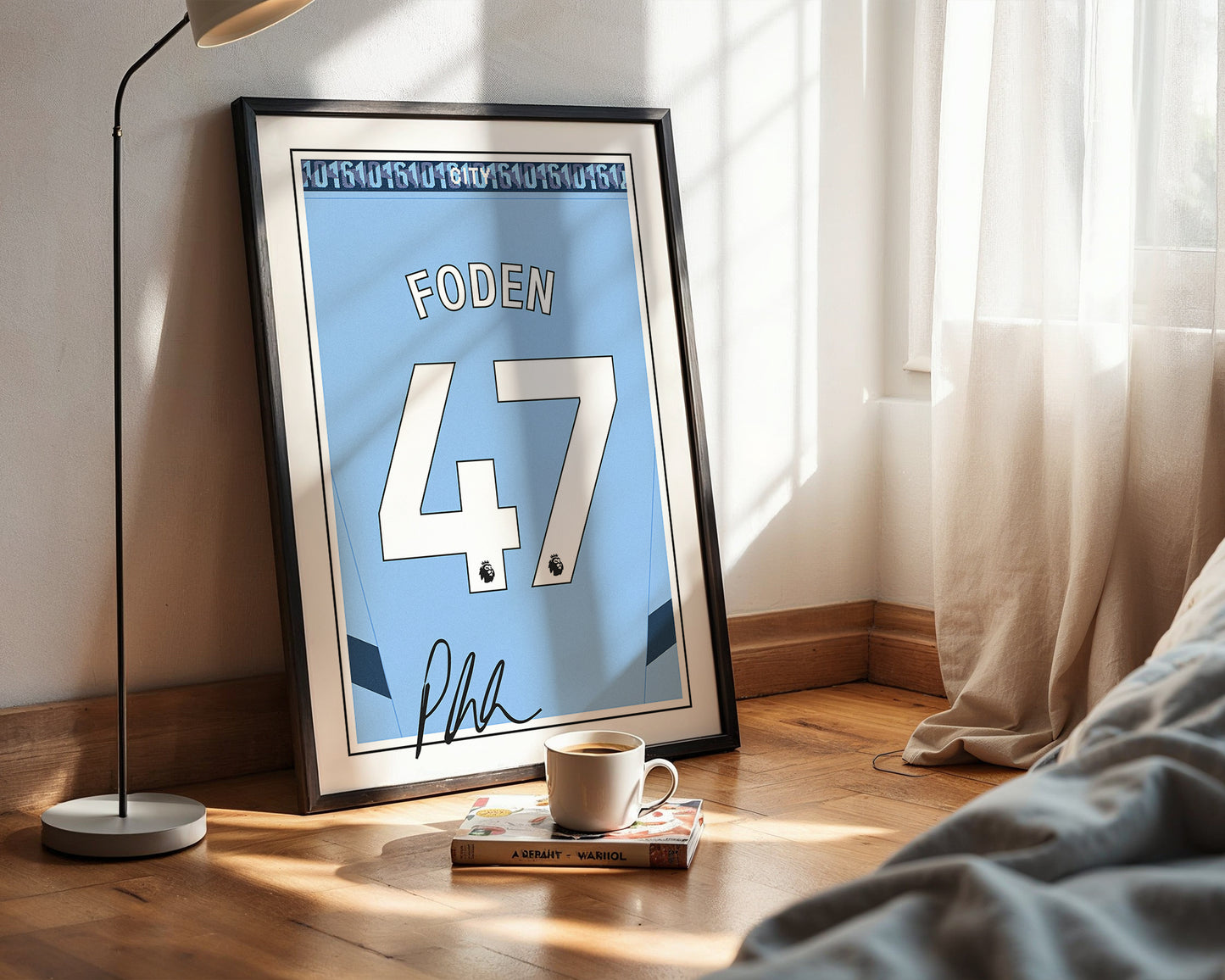 Phil Foden 24/25 Man City Home Shirt Poster