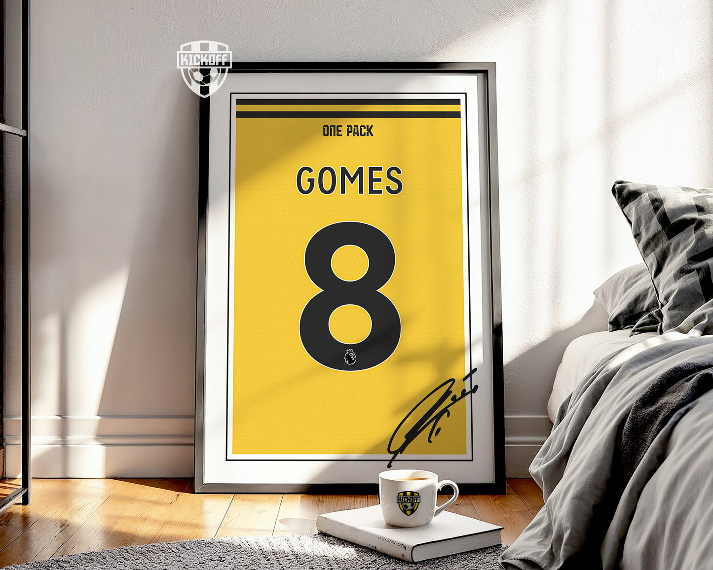 Joao Gomes 24/25 Wolves Home Shirt Poster