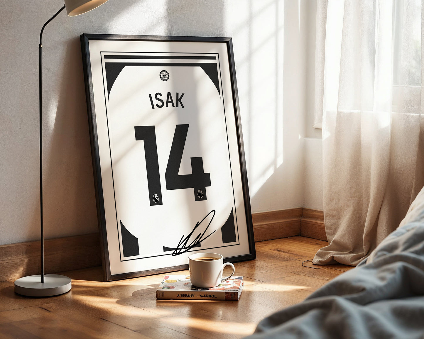 Alexander Isak 24/25 Newcastle Utd Home Shirt Poster
