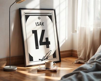 Alexander Isak 24/25 Newcastle Utd Home Shirt Poster