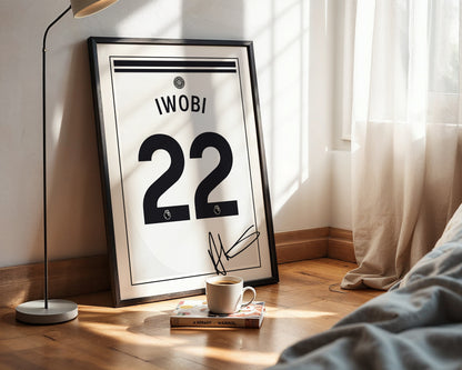 Alex Iwobi 24/25 Fulham Home Shirt Poster