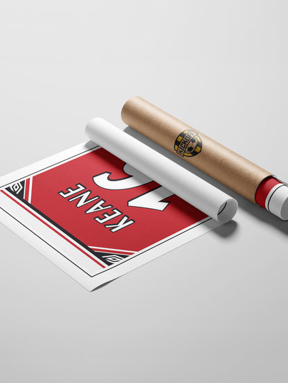 Roy Keane 98/99 Man Utd Classic Home Shirt Poster
