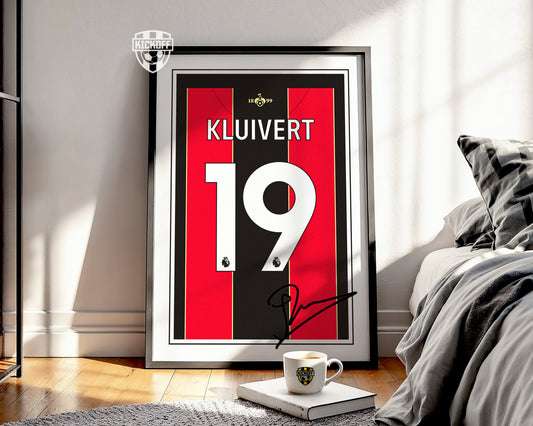 Justin Kluivert 24/25 AFC Bournemouth Home Shirt Poster