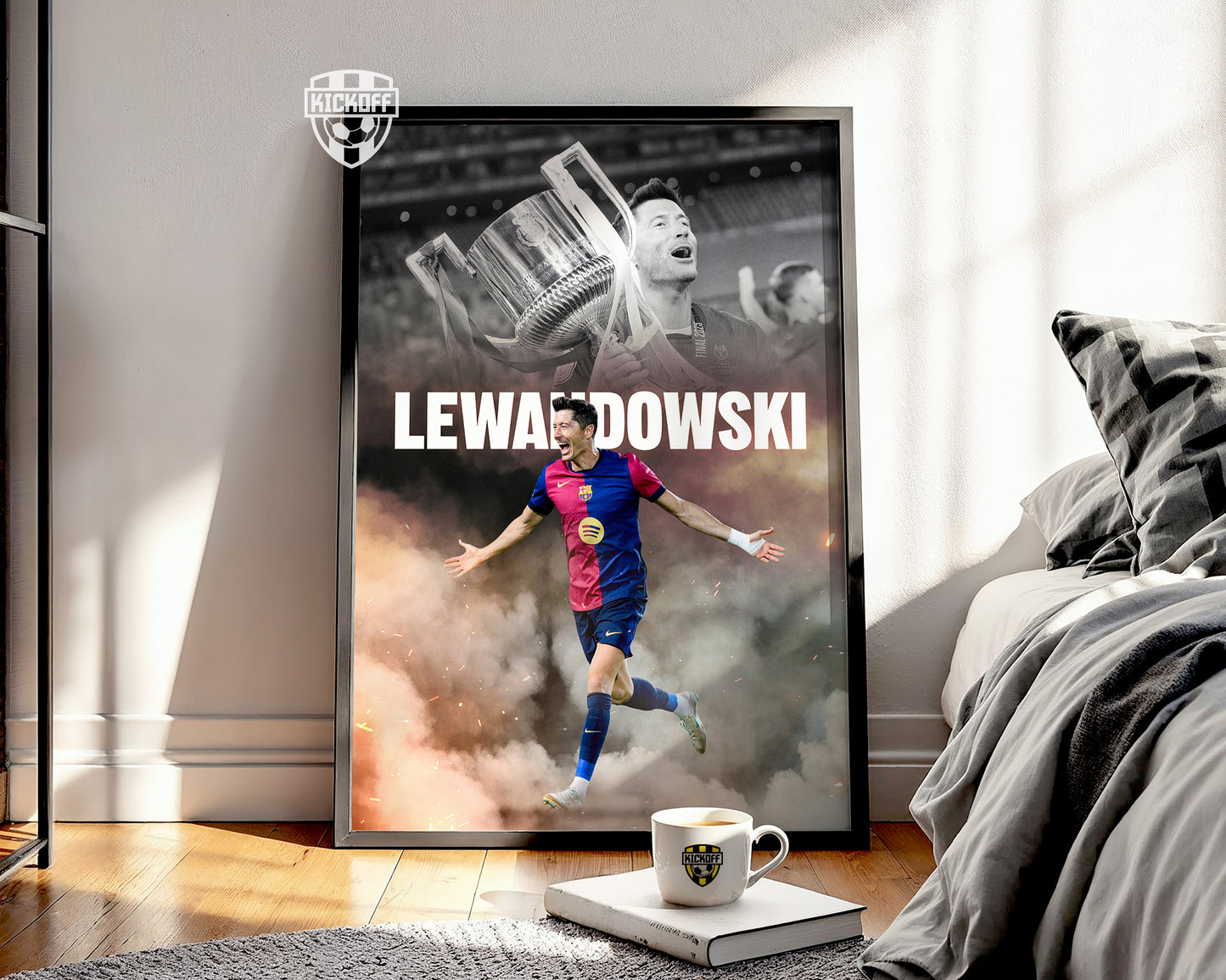 Robert Lewandowski Barcelona Poster