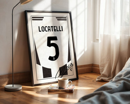 Manuel Locatelli 24/25 Juventus Home Shirt Poster