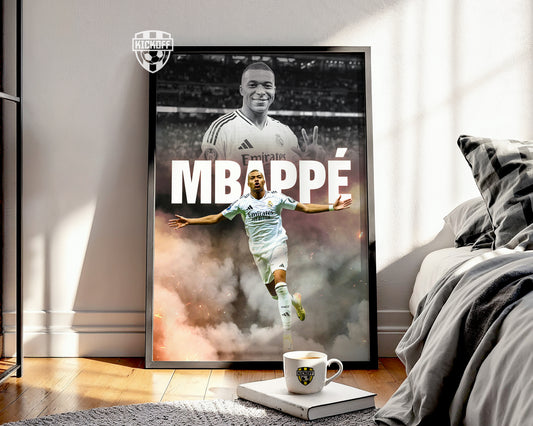 Kylian Mbappe Real Madrid Poster