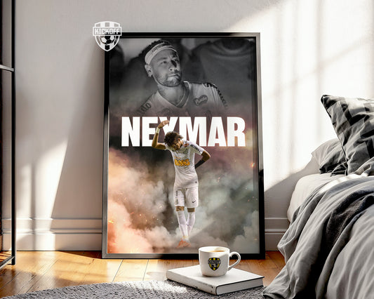 Neymar Jr. Santos Poster
