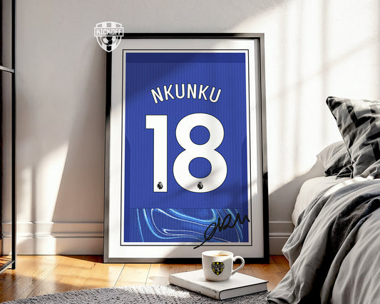 Christopher Nkunku 24/25 Chelsea Home Shirt Poster