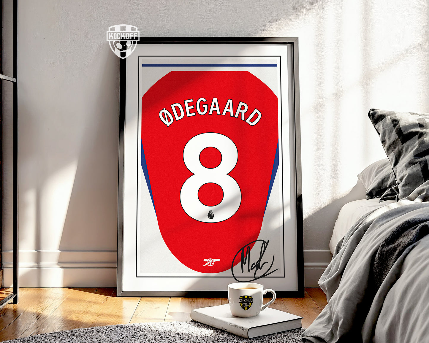 Martin Odegaard 24/25 Arsenal Home Shirt Poster