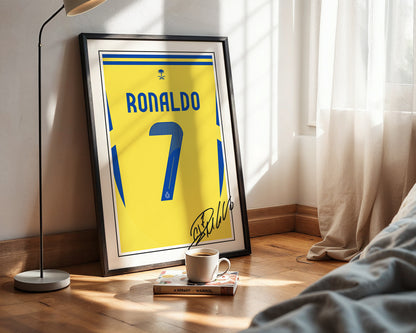 Cristiano Ronaldo 24/25 Al-Nassr Home Shirt Poster