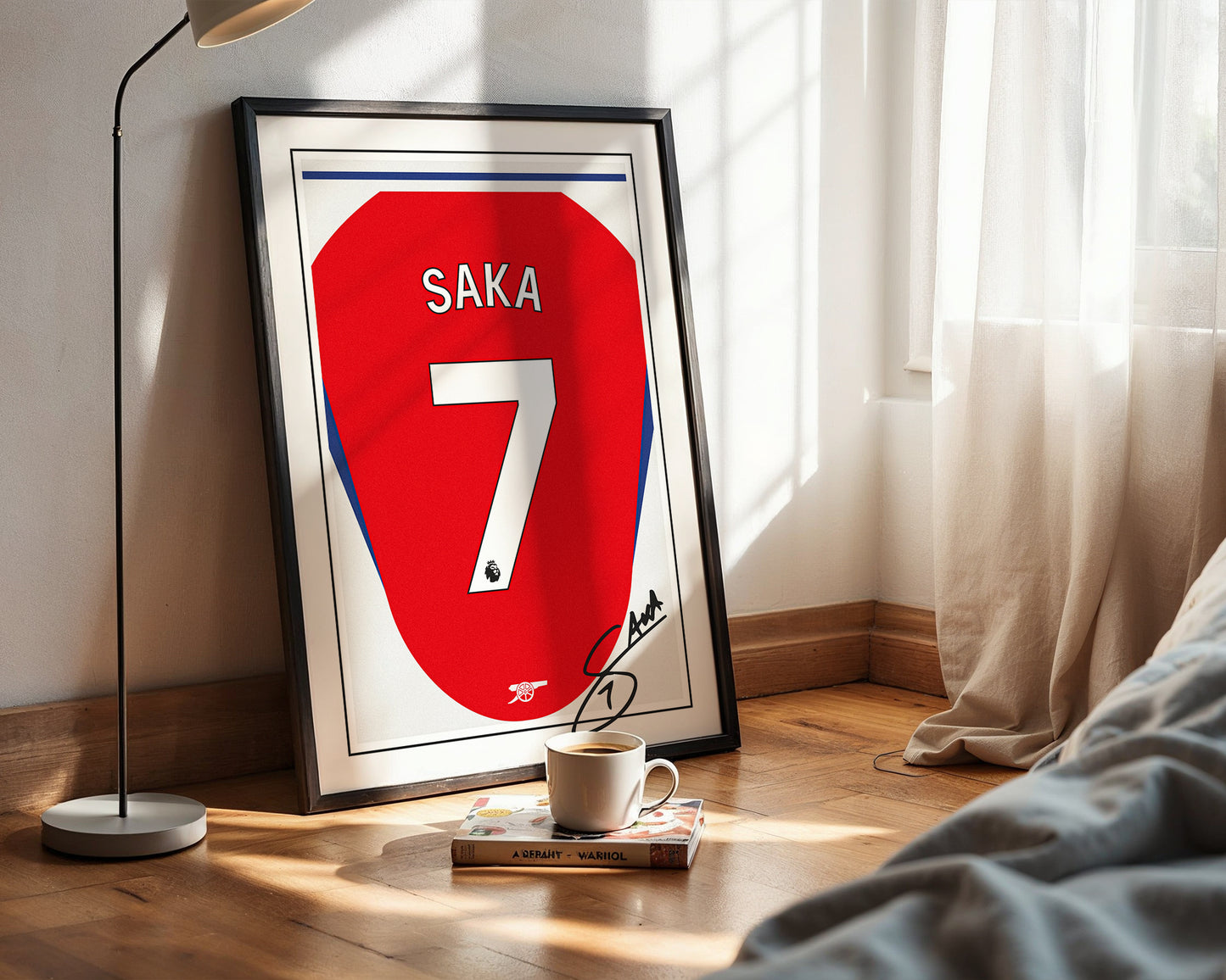 Bukayo Saka 24/25 Arsenal Home Shirt Poster