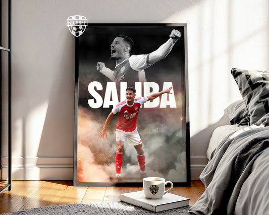 William Saliba Arsenal Poster