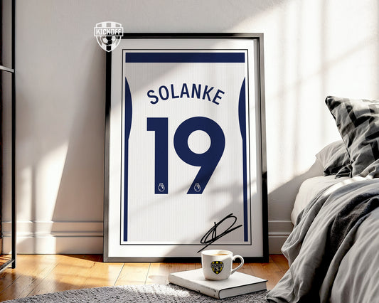 Dominic Solanke 24/25 Spurs Home Shirt Poster