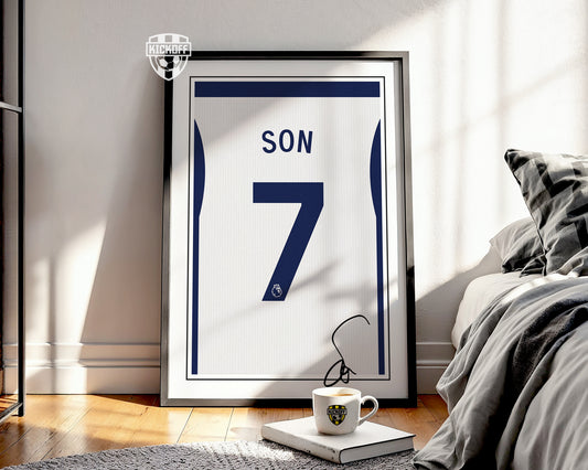 Son Heung-min 24/25 Spurs Home Shirt Poster