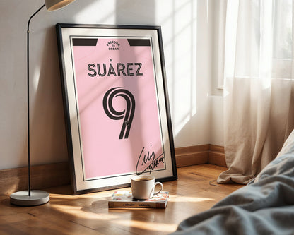 Luis Suarez 24/25 Inter Miami Home Shirt Poster