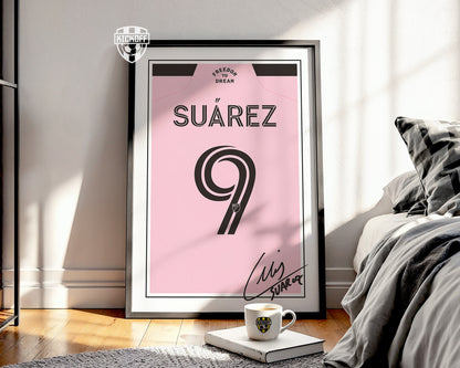 Luis Suarez 24/25 Inter Miami Home Shirt Poster
