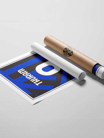 Marcus Thuram 24/25 Inter Milan Home Shirt Poster