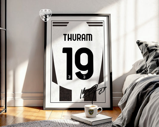 Khephren Thuram 24/25 Juventus Home Shirt Poster