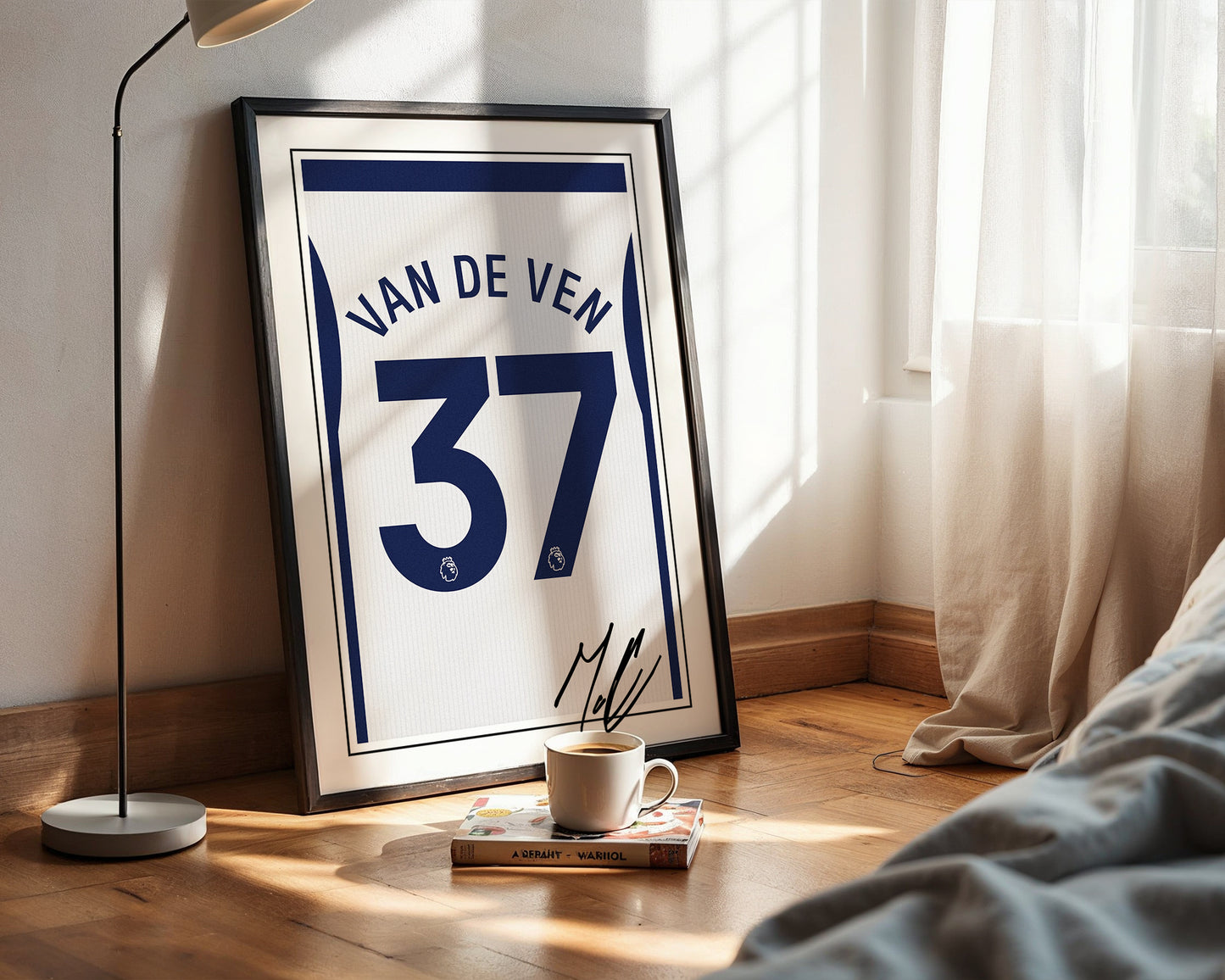 Micky van de Ven 24/25 Spurs Home Shirt Poster