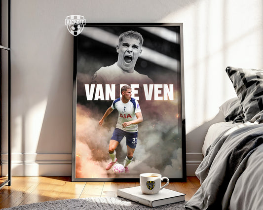 Micky van de Ven Spurs Poster