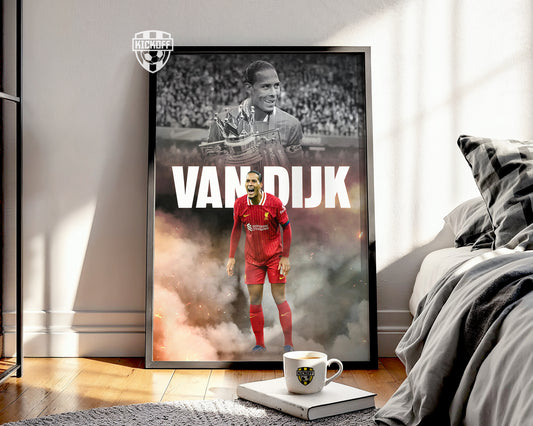 Virgil van Dijk Liverpool Poster