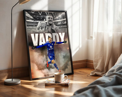 Jamie Vardy Leicester City Poster