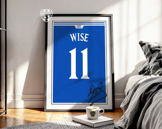 Dennis Wise 99/02 Chelsea Classic Home Shirt Poster