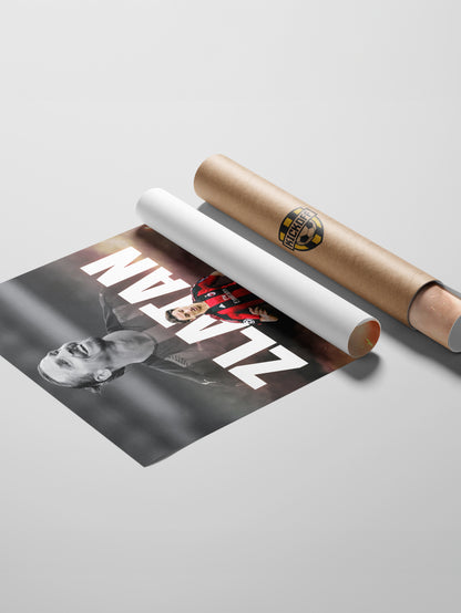 Zlatan Ibrahimovic AC Milan Poster