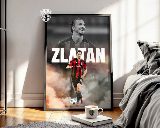 Zlatan Ibrahimovic AC Milan Poster