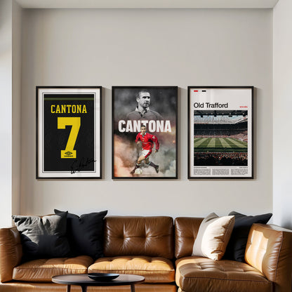 Eric Cantona Man United Poster Bundle