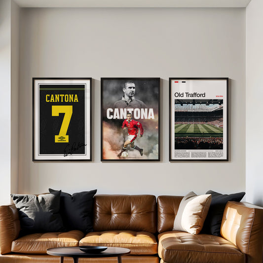 Eric Cantona Man United Poster Bundle