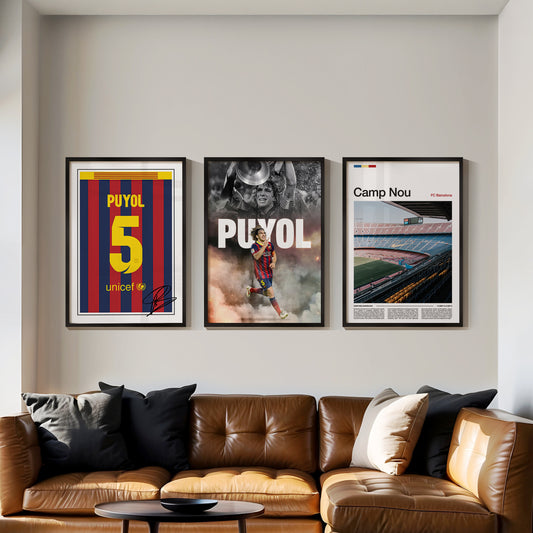 Carles Puyol Barcelona Poster Bundle