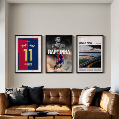 Raphinha Barcelona Poster Bundle