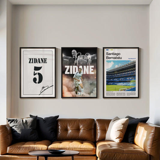 Zinedine Zidane Real Madrid Poster Bundle
